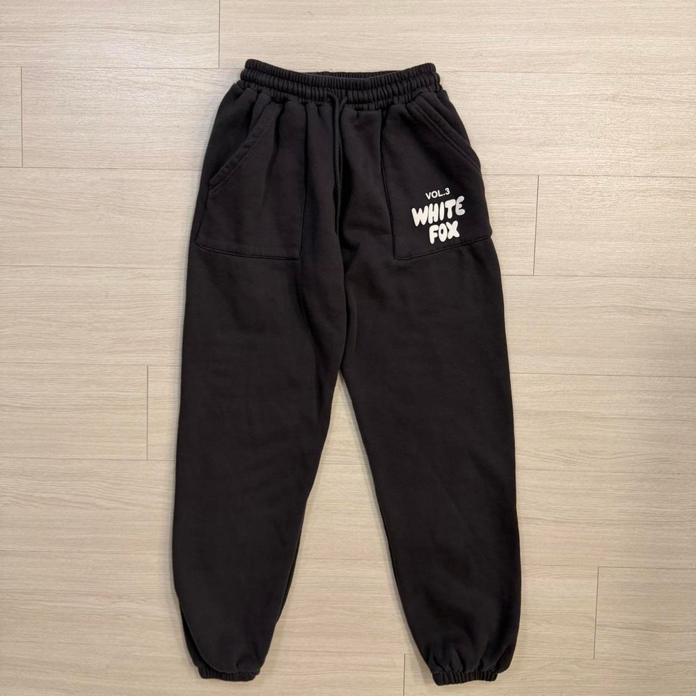 White Fox Charcoal Volume 3 Cuff Sweatpants Woman's Size XS/S Athleisure